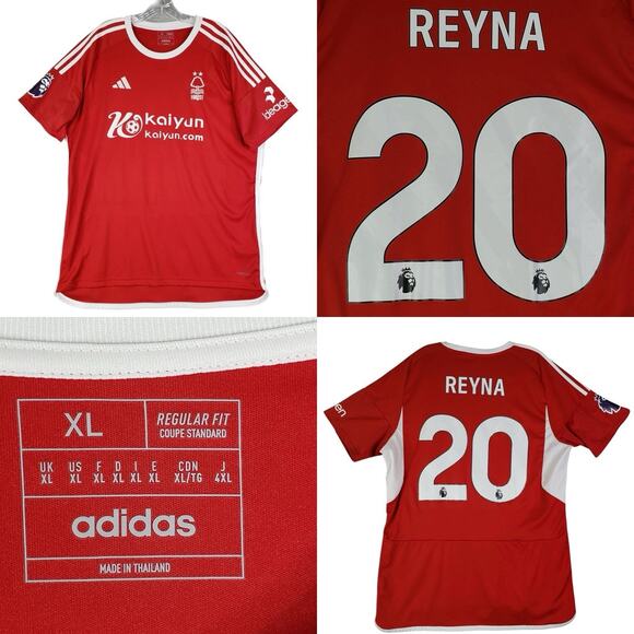 adidas Other - Adidas Nottingham Forest Home football Shirt Jersey Soccer Red Size XL Reyna